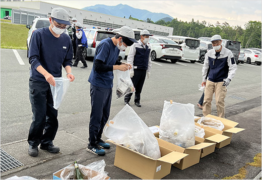 信濃町工場　環境美化運動